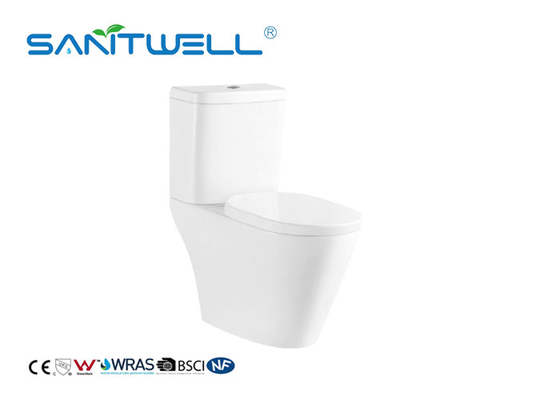 Washdown Fashionable 2 Piece Toilet Structure S Trap With Soft Surface