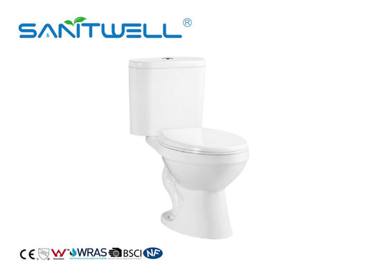 SW2024A Comfortable Close Coupled Toilet With Two Piece Ceramic Siphon Flushing