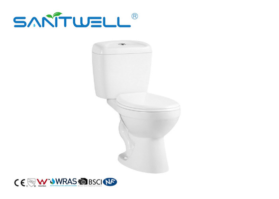 Two Piece Siphonic Wc Toilet Close Coupled Toilet S Trap CE Certification