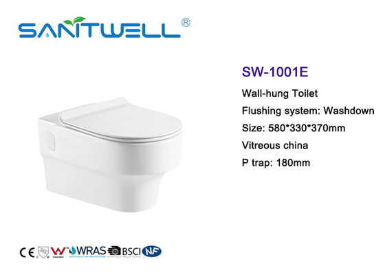 Sanitary Ware Washdown Toilet Ceramic Gravity Flushing Water Saving