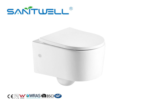 Sewage Smooth Wall Mounted WC Single Piece With Rimless Flushing System
