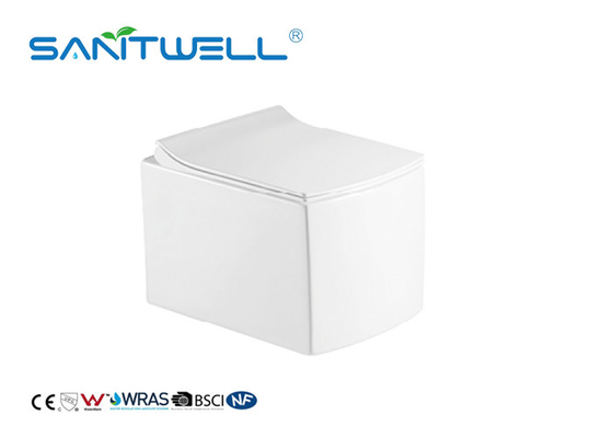 Gravity Flushing Wall Mounted WC Wall Hanging Toilet Anti - Blocking