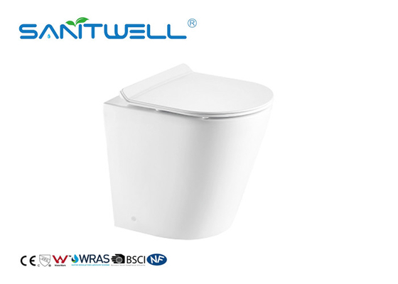Bathroom Modern Wall Mounted WC Rimless Gravity Flushing Sewage Smooth
