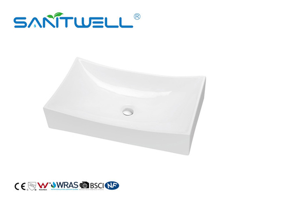 Beautiful Glaze Ceramic Countertop Basin / Bathroom Ceramic Basin Modern Design
