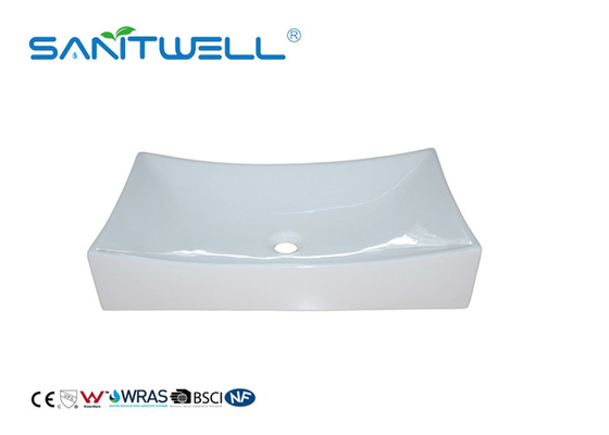 Beautiful Glaze Ceramic Countertop Basin / Bathroom Ceramic Basin Modern Design