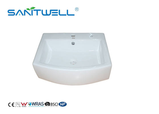 Self Cleaning Ace Wash Basin / Hand Wash Basin High Gloss OEM Service