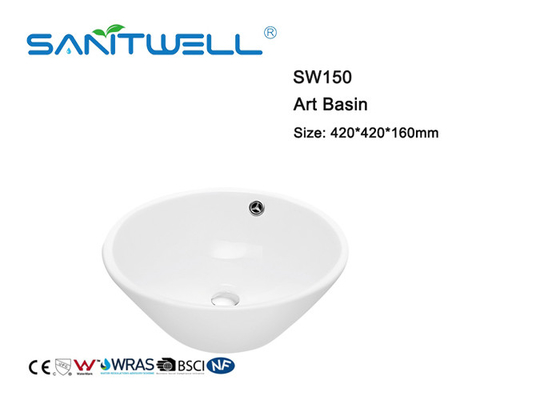 SW150 Ceramic Art Basin Durable Scratch Resistant Easy Installation