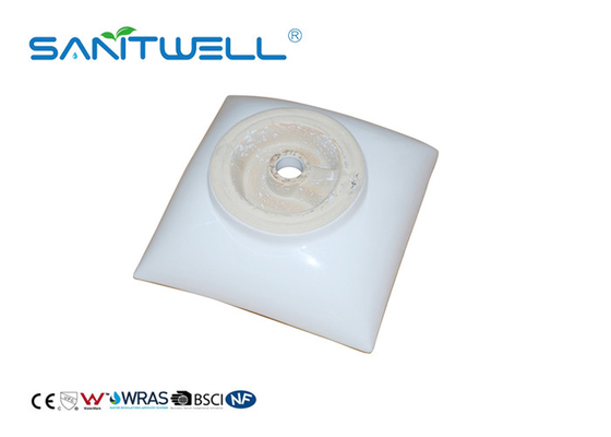 White Color Hand Wash Ceramic Art Basin With Solid Surface Size 420 * 420 * 145mm