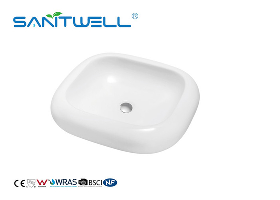 Easy Installation Art Wash Basin Sanitary Ware Basin Non Porous Glossy For Bathroom