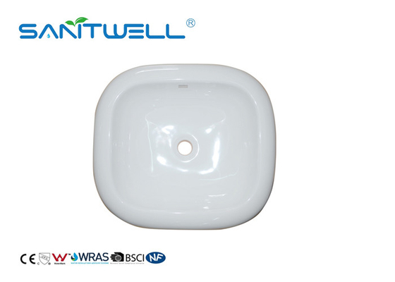 Easy Installation Art Wash Basin Sanitary Ware Basin Non Porous Glossy For Bathroom