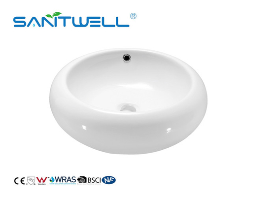 Hand Washing Bathroom Ceramic Basin Face Wash Basin With Solid Surface OEM