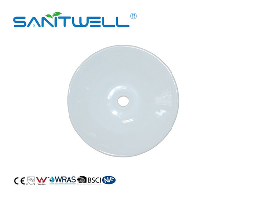 White Color High Grade Ceramic Art Basin Counter Top For Hand Cleaning 420 * 420 * 150mm
