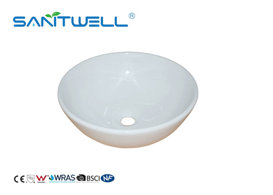 Counter Top Toilet Ceramic Art Basin White Color With Size 330 * 330 * 130mm