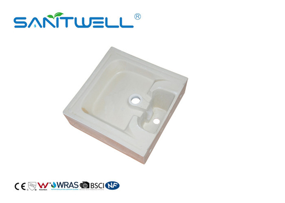 White Color Bathroom Ceramic Basin Above Counter Basins High Durability
