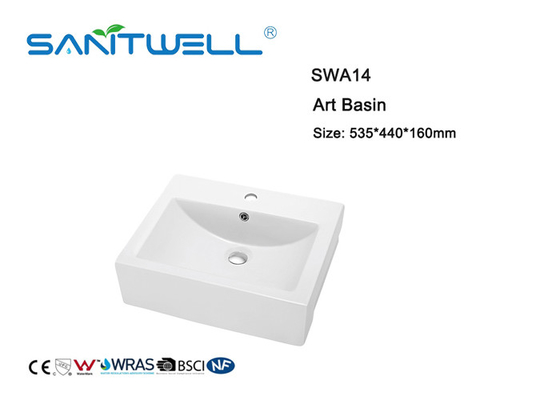 Modern Design Face Wash Basin Ceramic Basin Art Basin Sink SWA14 ODM OEM Easy Installation