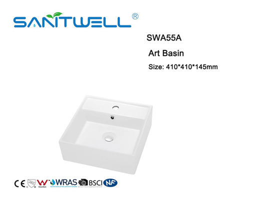 Ceramic Basin SWA55A Ceramic Cabinet Toilet Wash Basin Self Cleaning Glaze With ISO9001