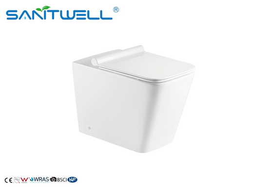 Sanitary Ware Ceramic Rimless Floor Standing Toilet Water Saving ODM / OEM