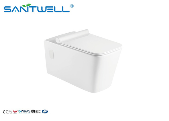 Bathroom Washdown Wall Mounted Toilet Single Piece With P Trap 180mm