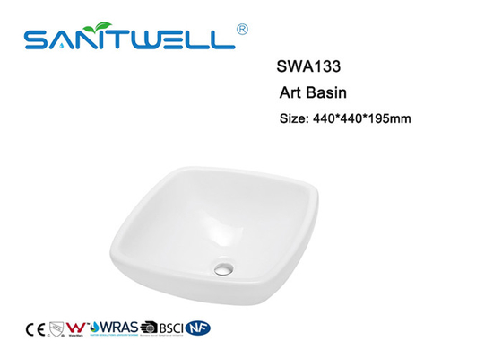 Standard Size Bathroom Sink Basin Ceramic Hand Basin With Solid Surface