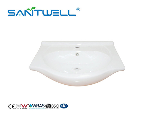 Self Cleaning Glaze Ceramic Art Basin For Hotel Toilet 750 * 510 * 220mm ISO9001