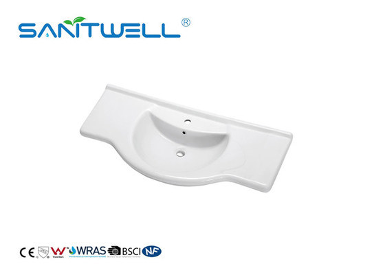 Self Cleaning Glaze Ceramic Art Basin For Hotel Toilet 750 * 510 * 220mm ISO9001
