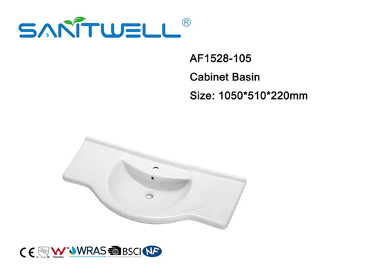 Self Cleaning Glaze Ceramic Art Basin For Hotel Toilet 750 * 510 * 220mm ISO9001