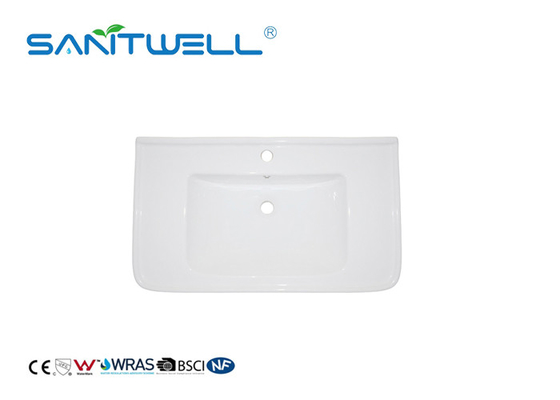 Beautiful Appearance Counter Top Wash Basin Ceramic Material 820 * 465 * 200mm
