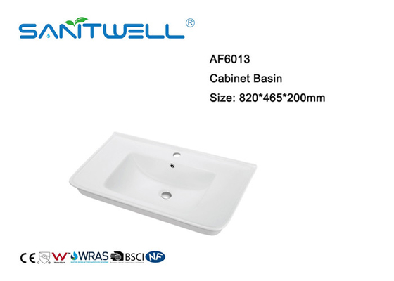 Beautiful Appearance Counter Top Wash Basin Ceramic Material 820 * 465 * 200mm