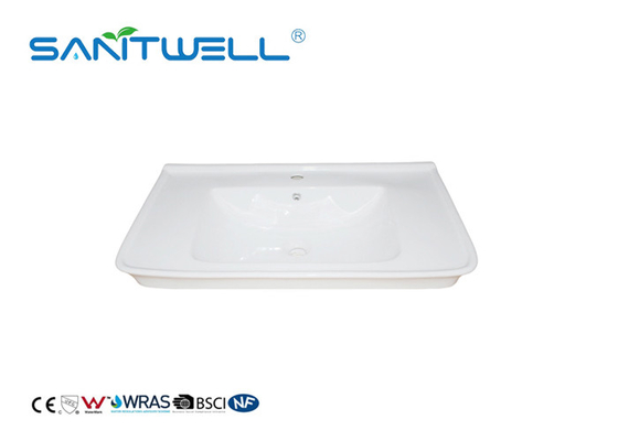 Beautiful Appearance Counter Top Wash Basin Ceramic Material 820 * 465 * 200mm