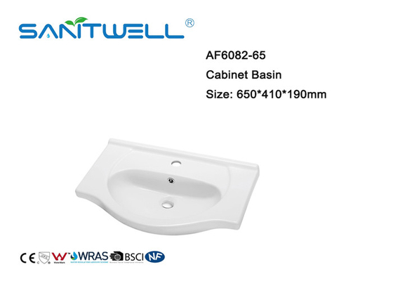 Standard Size Counter Top Wash Basin White Color With Modern Design CE