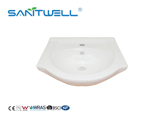 Standard Size Counter Top Wash Basin White Color With Modern Design CE