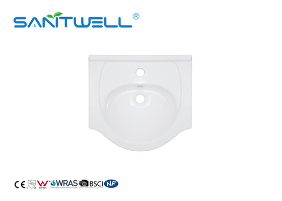 Standard Size Counter Top Wash Basin White Color With Modern Design CE
