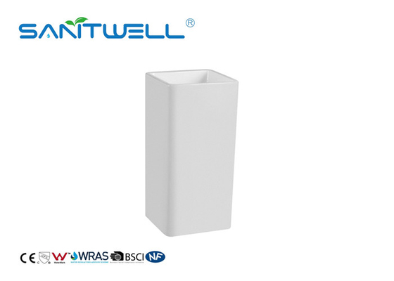 Fashionable SP-004 Modern Pedestal Sink / Vanity Pedestal Basin Ceramic Material