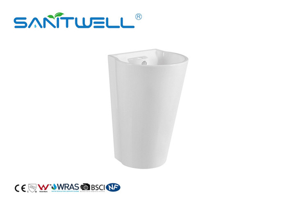 High Quality Durable Ceramic Chaozhou Toilet Wash Basin With Pedestal Size 465 * 480 * 805mm