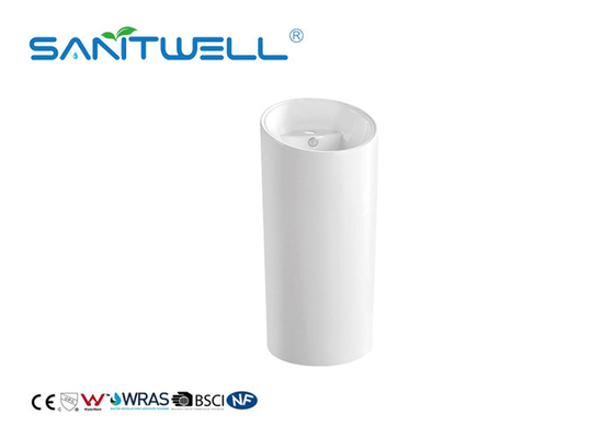 China Supplier Ceramic Pedestal Hand Wash Basin SP-018 Good Model White Color CE Certification