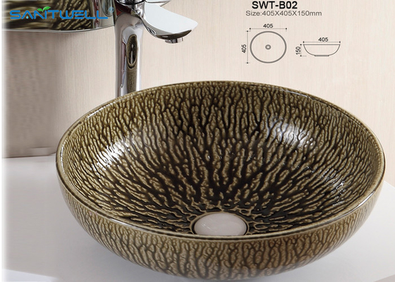 Beautiful Appearance Ceramic Countertop Basin Above Counter Basins With Modern Designs