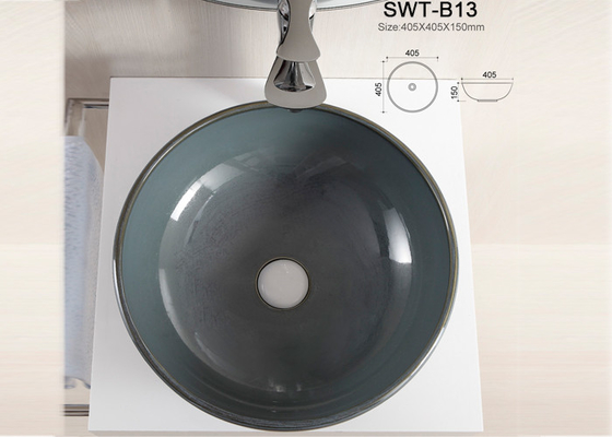 High Grade Ceramic Art Basin Counter Top Hand Wash Basin 405 * 405 * 150mm