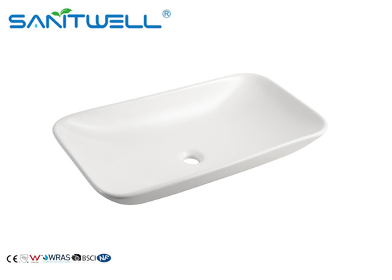 Popular Design Easy Cleaning Chaozhou Ceramic Basin Avove Counter Basin Sink With White Finish AB182