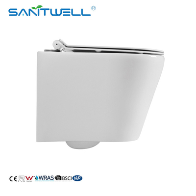 Popular Models Chaozhou CE Sanitary Ware Ceramic Rimless Wall Hung WC Toilet