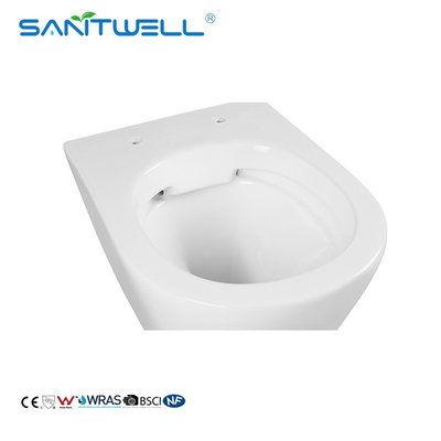 Popular Models Chaozhou CE Sanitary Ware Ceramic Rimless Wall Hung WC Toilet