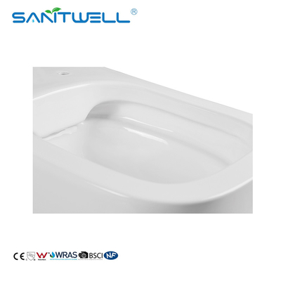 Popular Models Gravity Flushing One Piece Ceramic Rimless Wall Mounted WC