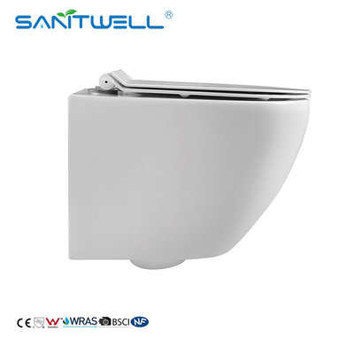 Chaozhou New Design Water Saving Gravity Flushing Bathroom Wall Hung Toilet
