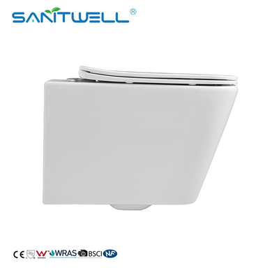 China Suppliers Chaozhou Nano Glazing Rimless Antibacterial Wall Hanging Wc