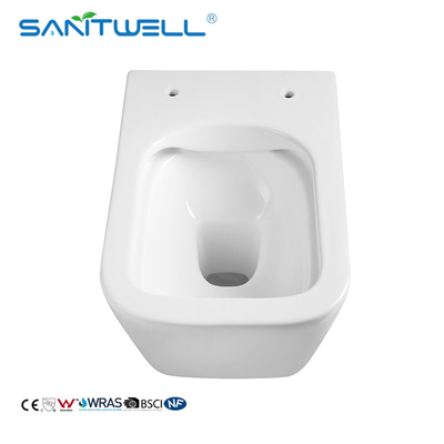 China Suppliers Chaozhou Nano Glazing Rimless Antibacterial Wall Hanging Wc