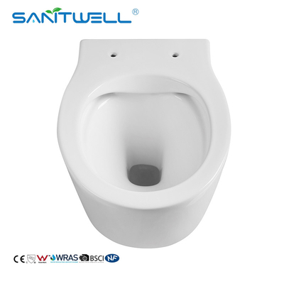 Chaozhou Popular Styles Concealed Cistern Antibacterial Rimless Wall Flush Toilet