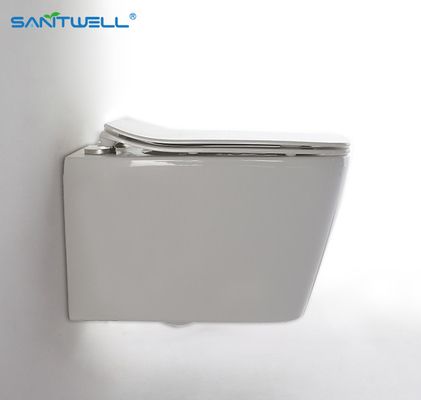 Hot Sale Antibacterial Bathroom Rimless WC Wall Hung Toilets For Bathroom Products