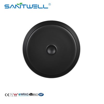 Chaozhou Curved Matt Black Ceramic Basin Bathroom Sink Hand Wash Avove Counter Basin