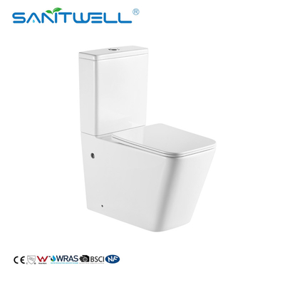 China Suppliers New Models UF Seat Cover Two Piece Rimless Toilets For Bathroom