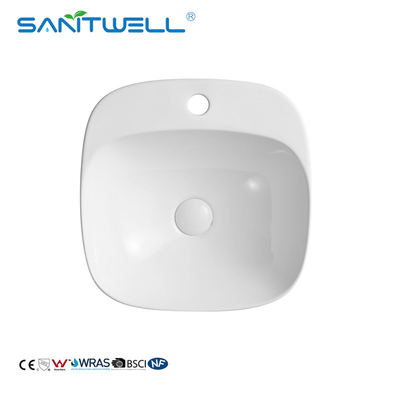 Sanitary Bathroom  Rimless 150mm Vanity Wash Ceramic Basin Above Counter Basin