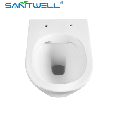 European Standard Ceramic Rimless wall-hung toilet P-trap180mm